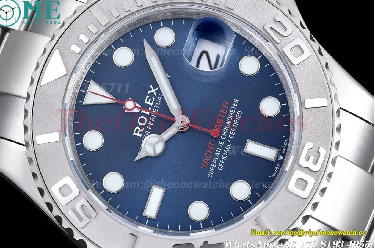 SS Blue MY8215 40mm SS Dot Yacht-Master GDF 126622 0106